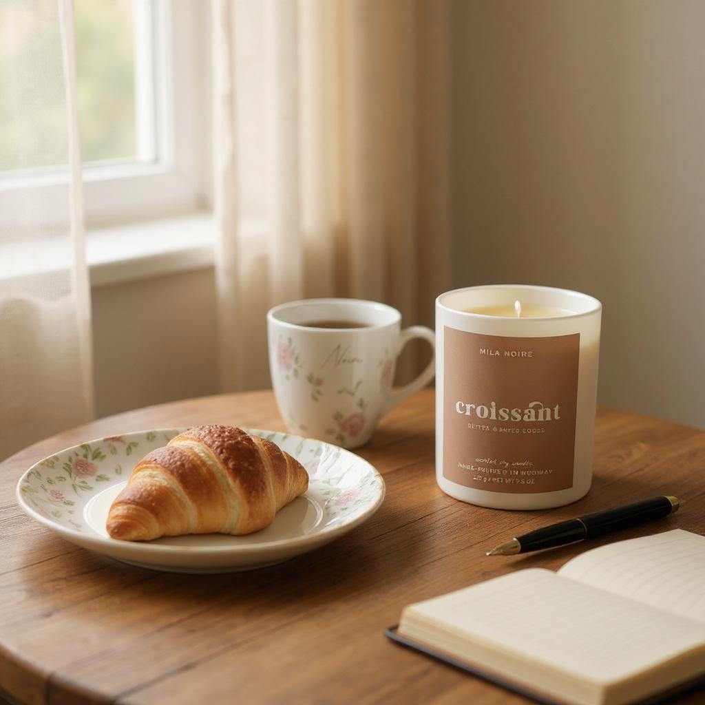 Croissant - scented candles handmade in Oslo