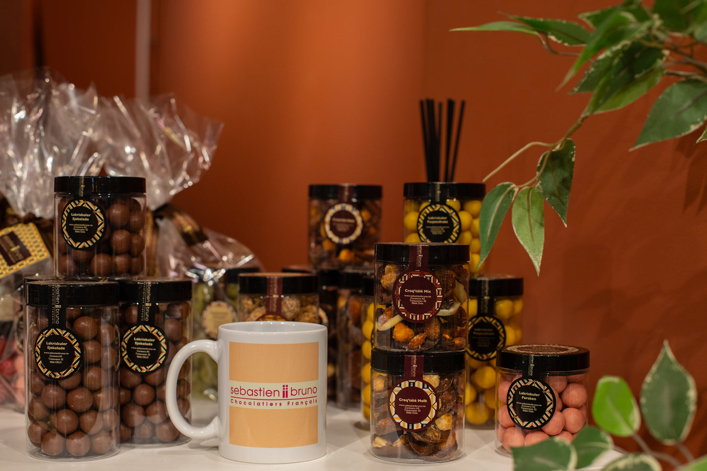 Oblatas de chocolate con nueces, almendras y pasas Croq'télé Chocolate con leche Pequeñas