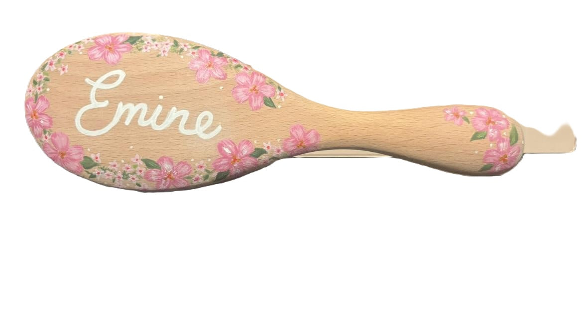Cepillo con texto personalizado - Pintado a mano por Emma Moland