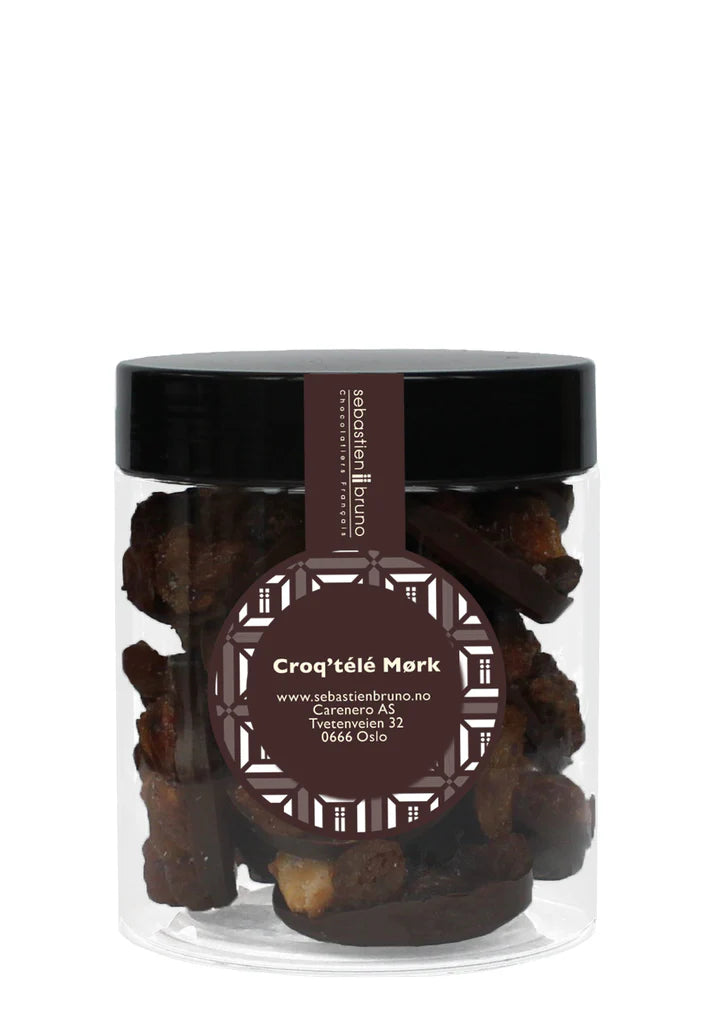 Wafers au chocolat avec noix, amandes et raisins secs Croq'télé Noir Petit