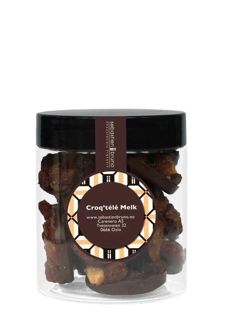 Oblatas de chocolate con nueces, almendras y pasas Croq'télé Chocolate con leche Pequeñas