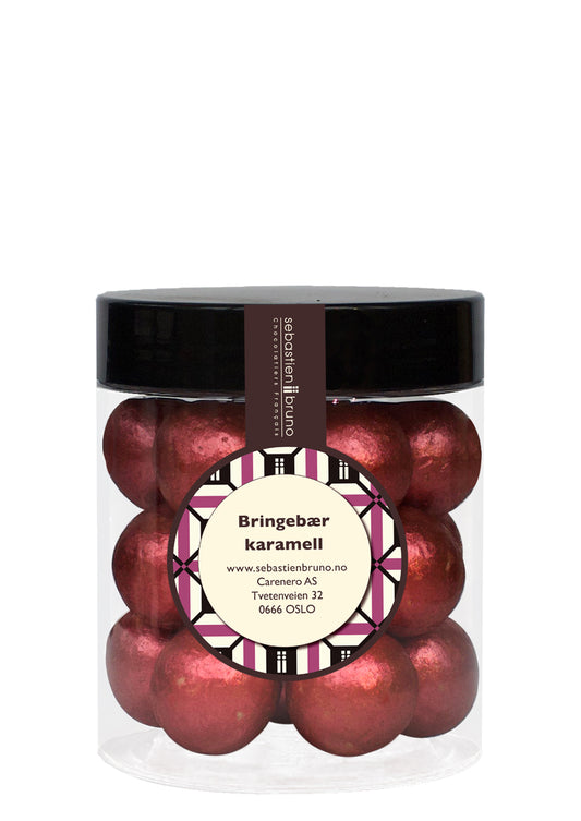 Boules au chocolat noir et caramel aux framboises Petit