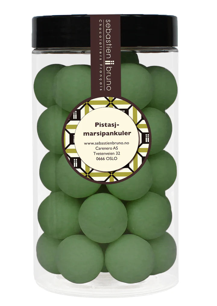 Boules de massepain à la pistache Stor