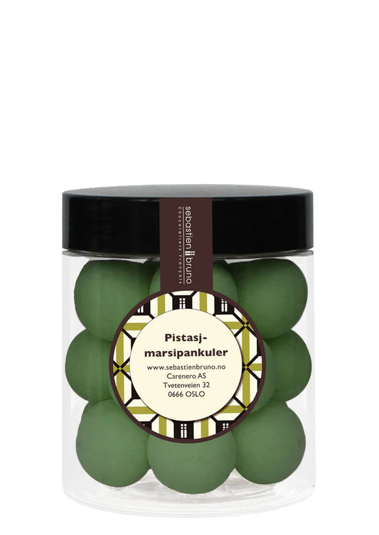 Marsipankuler med pistasjnøtter Liten