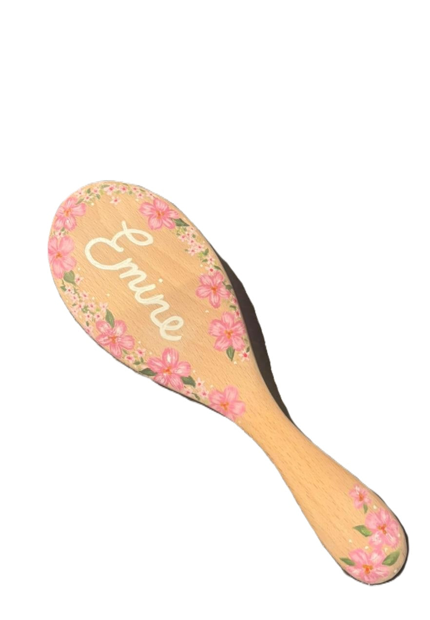 Cepillo con texto personalizado - Pintado a mano por Emma Moland